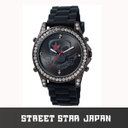  SKULLEHb` STREET STAR JAPAN BK~BK